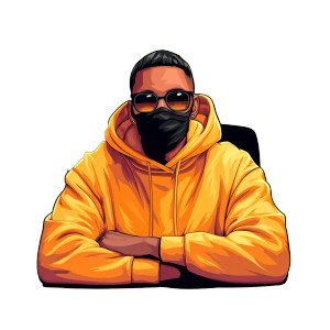 Anime Business Avatar Vinyl Car Decal Sticker – Waterproof & UV-Resistant 3.4133333333333336"