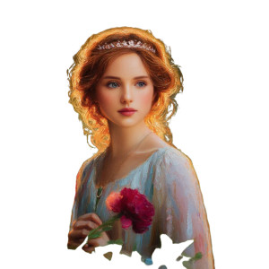 Magical Redhead Portrait Vinyl Car Decal Sticker – Waterproof & UV-Resistant 3.4133333333333336" Magical Redhead Portrait Vinyl Car Decal Sticker – Waterproof & UV-Resistant 3.4133333333333336"