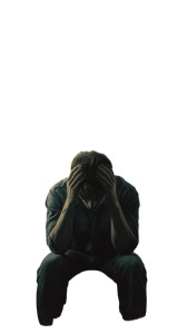 Sad Man Sitting V2 Vinyl Car Decal Sticker – Waterproof & UV-Resistant 4.8533333333333335"