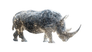 Digital White Rhino Vinyl Car Decal Sticker – Waterproof & UV-Resistant 2.72" Digital White Rhino Vinyl Car Decal Sticker – Waterproof & UV-Resistant 2.72"