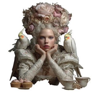 Fantasy Victorian Portrait V2 Vinyl Car Decal Sticker – Waterproof & UV-Resistant 3.4133333333333336"