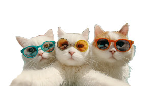 Stylish Cat Selfie V5 Vinyl Car Decal Sticker – Waterproof & UV-Resistant 5.4