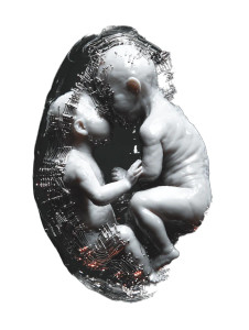 Cyborg Embryo Vinyl Car Decal Sticker – Waterproof & UV-Resistant 8.213333333333333" Cyborg Embryo Vinyl Car Decal Sticker – Waterproof & UV-Resistant 8.213333333333333"