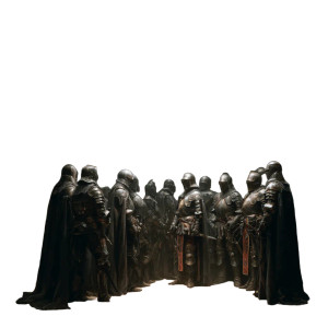 Gothic Knights Gathering Vinyl Car Decal Sticker – Waterproof & UV-Resistant 3.4133333333333336"