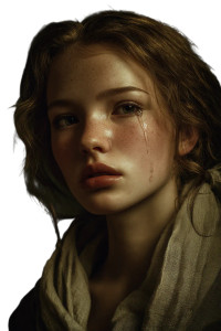 Melancholic Portrait V6 Vinyl Car Decal Sticker – Waterproof & UV-Resistant 8.96"