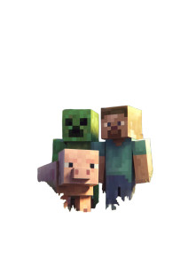 Minecraft Forest Scene Vinyl Car Decal Sticker – Waterproof & UV-Resistant 8.746666666666666"