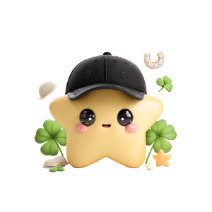 Cheerful Golden Star Vinyl Car Decal Sticker – Waterproof & UV-Resistant 6.826666666666667"