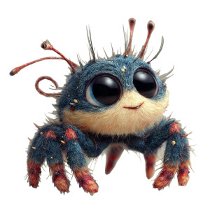 Cute Spider Vinyl Car Decal Sticker – Waterproof & UV-Resistant 3.4133333333333336"