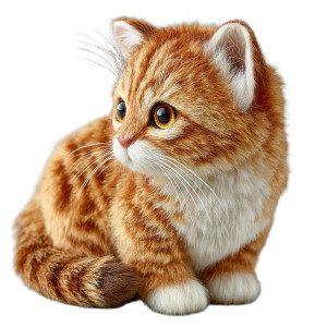 Autumn Cat Portrait Vinyl Car Decal Sticker – Waterproof & UV-Resistant 3.4133333333333336"