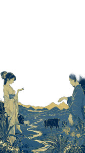 Celestial Lovers Reunion Vinyl Car Decal Sticker – Waterproof & UV-Resistant 4.8533333333333335"