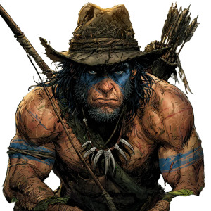 Primal Jungle Warrior Vinyl Car Decal Sticker – Waterproof & UV-Resistant 3.4133333333333336"
