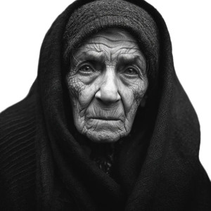 Wrinkled Widower Portrait Vinyl Car Decal Sticker – Waterproof & UV-Resistant 6.826666666666667"
