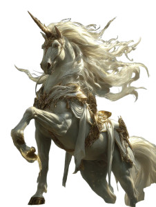 Celestial White Horse Vinyl Car Decal Sticker – Waterproof & UV-Resistant 8.213333333333333"