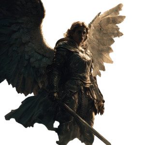 Saint Michael Archangel V31 Vinyl Car Decal Sticker – Waterproof & UV-Resistant 3.4133333333333336"