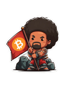 Chibi Rock Bitcoin Vinyl Car Decal Sticker – Waterproof & UV-Resistant 8.213333333333333"