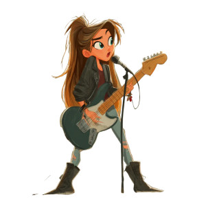 Young Rock Star Vinyl Car Decal Sticker – Waterproof & UV-Resistant 3.4133333333333336"