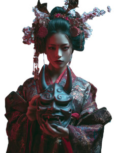 Warrior Geisha Vinyl Car Decal Sticker – Waterproof & UV-Resistant 4.1066666666666665" Warrior Geisha Vinyl Car Decal Sticker – Waterproof & UV-Resistant 4.1066666666666665"