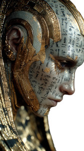 Golden Pharaoh Cyborg V2 Vinyl Car Decal Sticker – Waterproof & UV-Resistant 9.706666666666667"