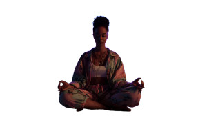 Meditating In Light Vinyl Car Decal Sticker – Waterproof & UV-Resistant 5.4