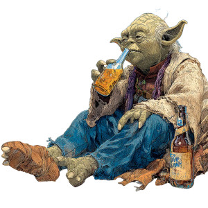 Drunk Yoda Vinyl Car Decal Sticker – Waterproof & UV-Resistant 3.4133333333333336" Drunk Yoda Vinyl Car Decal Sticker – Waterproof & UV-Resistant 3.4133333333333336"