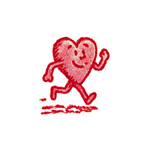 Vintage Cartoon Heart Vinyl Car Decal Sticker – Waterproof & UV-Resistant 6.826666666666667"