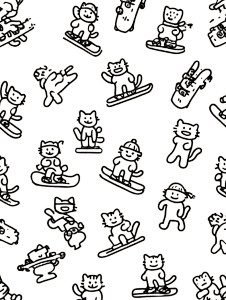 Snowboarding Cats Vinyl Car Decal Sticker – Waterproof & UV-Resistant 4.1066666666666665" Snowboarding Cats Vinyl Car Decal Sticker – Waterproof & UV-Resistant 4.1066666666666665"