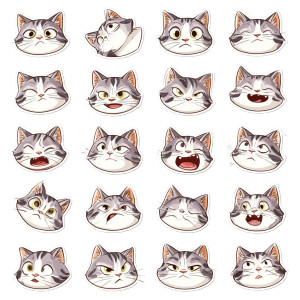 Cute Cat Stickers V3 Vinyl Car Decal Sticker – Waterproof & UV-Resistant 3.4133333333333336" Cute Cat Stickers V3 Vinyl Car Decal Sticker – Waterproof & UV-Resistant 3.4133333333333336"