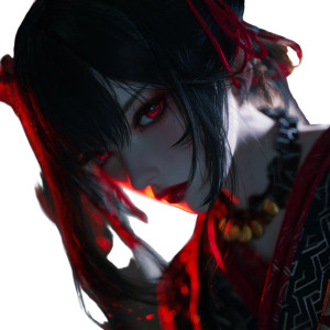 Vampire Anime Girl V6 Vinyl Car Decal Sticker – Waterproof & UV-Resistant 3.4133333333333336"