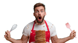 Pancake Stack Collapse Vinyl Car Decal Sticker – Waterproof & UV-Resistant 2.72"