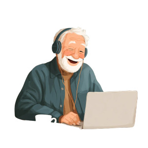 Grandpa With Laptop Vinyl Car Decal Sticker – Waterproof & UV-Resistant 3.4133333333333336" Grandpa With Laptop Vinyl Car Decal Sticker – Waterproof & UV-Resistant 3.4133333333333336"