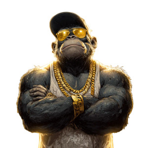 Cool Buff Gorilla Vinyl Car Decal Sticker – Waterproof & UV-Resistant 6.826666666666667"