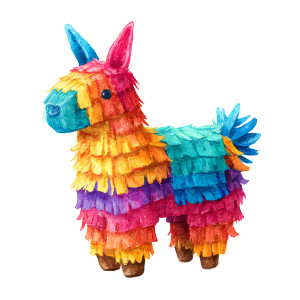 Colorful Mexican Piñata Vinyl Car Decal Sticker – Waterproof & UV-Resistant 6.826666666666667"
