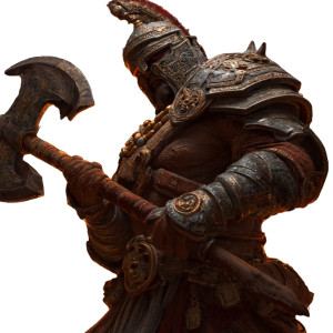 Sundering Axe Warrior Vinyl Car Decal Sticker – Waterproof & UV-Resistant 3.4133333333333336"