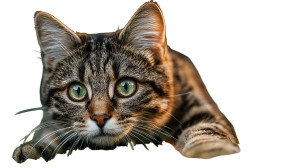 Stretching Tabby Cat Vinyl Car Decal Sticker – Waterproof & UV-Resistant 2.72"