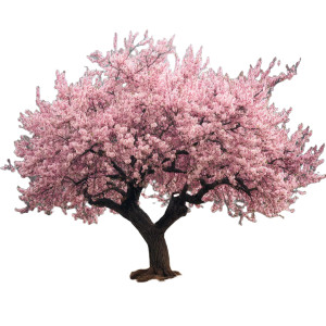 Cherry Tree Spring Vinyl Car Decal Sticker – Waterproof & UV-Resistant 6.826666666666667"