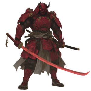 Red Samurai Warrior V5 Vinyl Car Decal Sticker – Waterproof & UV-Resistant 6.826666666666667"