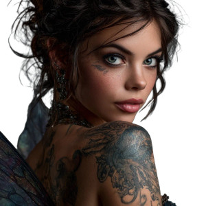 Fairy-Tattooed Woman Vinyl Car Decal Sticker – Waterproof & UV-Resistant 3.4133333333333336" Fairy-Tattooed Woman Vinyl Car Decal Sticker – Waterproof & UV-Resistant 3.4133333333333336"
