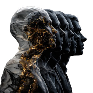 Human Silhouettes Vinyl Car Decal Sticker – Waterproof & UV-Resistant 3.4133333333333336"