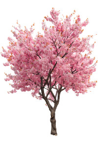 Cherry Tree V2 Vinyl Car Decal Sticker – Waterproof & UV-Resistant 8.96"