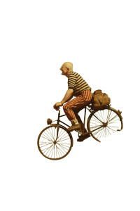 Vertical Punk Cyclist Vinyl Car Decal Sticker – Waterproof & UV-Resistant 8.96"