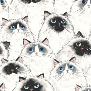 Ragdoll Cats Drawing Vinyl Car Decal Sticker – Waterproof & UV-Resistant 3.4133333333333336" Ragdoll Cats Drawing Vinyl Car Decal Sticker – Waterproof & UV-Resistant 3.4133333333333336"