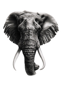 African Elephant Tattoo Vinyl Car Decal Sticker – Waterproof & UV-Resistant 8.96"