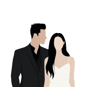 Wedding Couple Vector Vinyl Car Decal Sticker – Waterproof & UV-Resistant 3.4133333333333336" Wedding Couple Vector Vinyl Car Decal Sticker – Waterproof & UV-Resistant 3.4133333333333336"