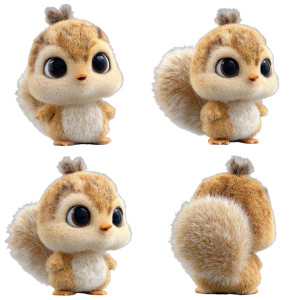 Cute Plush Monster V2 Vinyl Car Decal Sticker – Waterproof & UV-Resistant 3.4133333333333336"