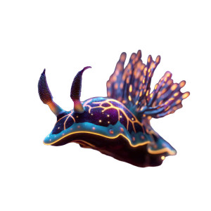 Psychedelic Nudibranch Vinyl Car Decal Sticker – Waterproof & UV-Resistant 6.826666666666667"