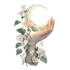 Moonlit Hand Vinyl Car Decal Sticker – Waterproof & UV-Resistant 6.826666666666667" Moonlit Hand Vinyl Car Decal Sticker – Waterproof & UV-Resistant 6.826666666666667"