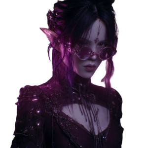 Cyberpunk Faerie Vinyl Car Decal Sticker – Waterproof & UV-Resistant 3.4133333333333336"