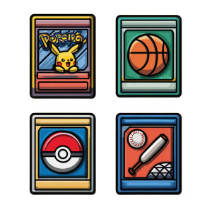 Trading Card Stickers Vinyl Car Decal Sticker – Waterproof & UV-Resistant 6.826666666666667"