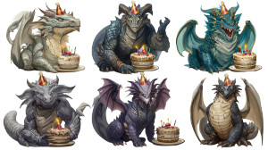 Mythical Birthday Creatures Vinyl Car Decal Sticker – Waterproof & UV-Resistant 5.4