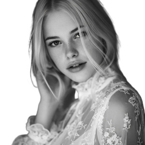 Shy Finnish Girl Vinyl Car Decal Sticker – Waterproof & UV-Resistant 6.826666666666667"